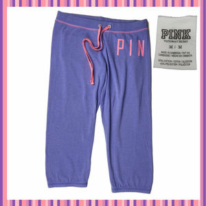Victoria's Secret Pink sweatpants capri purple M